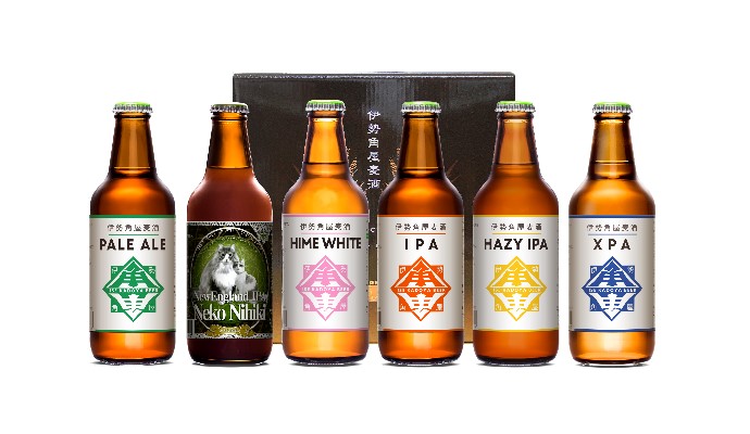伊勢角屋麦酒 original 6種6本セット(ペールエール・ヒメホワイト・ねこにひき・IPA・XPA・HAZY IPA)