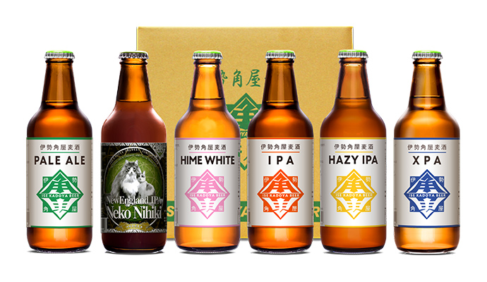 伊勢角屋麦酒 original 6種6本セット(ペールエール・ヒメホワイト・ねこにひき・IPA・XPA・HAZY IPA)