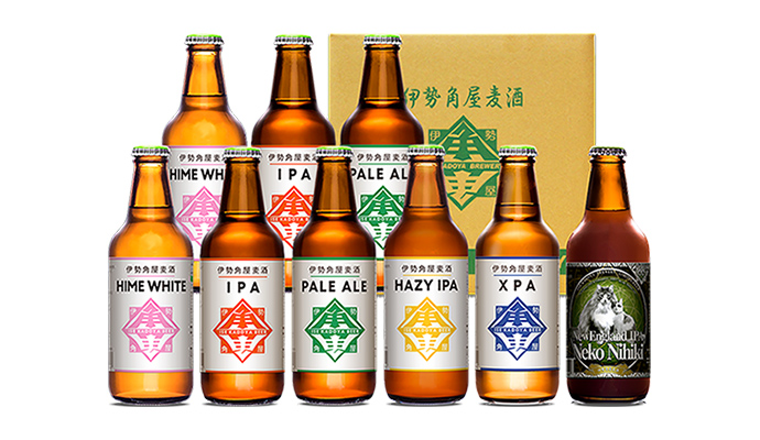伊勢角屋麦酒 original 6種9本セット(ペールエール・ヒメホワイト・IPA/XPA・HAZY IPA・ねこにひき)