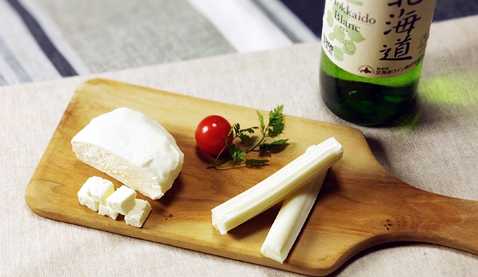 北海道ワイン 北海道ブラン/北海道 箱根牧場チーズ２種セット