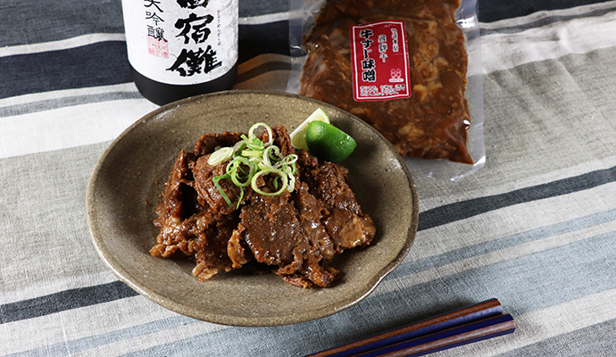 二木酒造 両面宿儺/飛騨牛すじ味噌どて煮